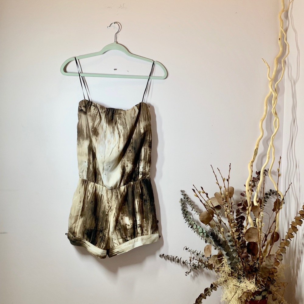 Guess Tie Dye Abstract Print Summer Romper